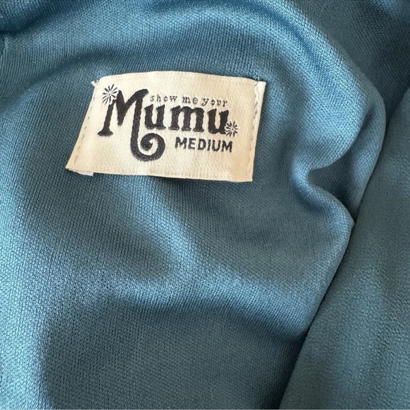 Show Me Your Mumu Chiffon Jocelyn Maxi Dress Deep Jade Size M Boho Bridesmaid - Picture 8 of 10